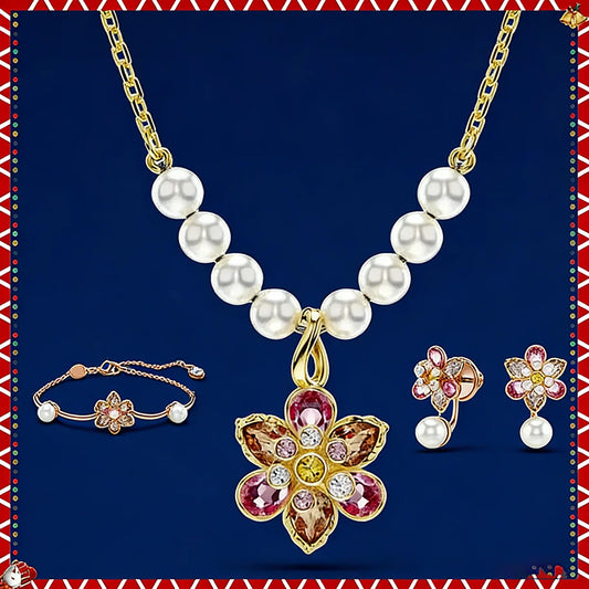 2025 New Gorgeous Flower Yang Jewelry Set.