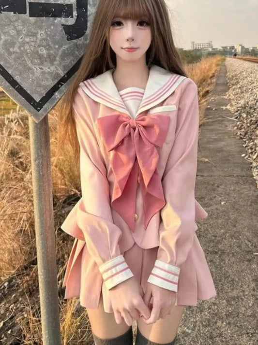 Spring Sweet Lolita 2 Piece Set Women Outfits