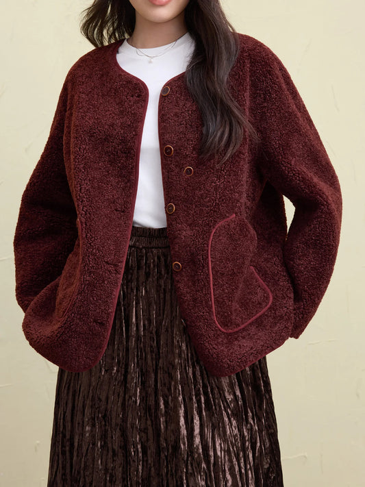 DUSHU Women Winter Coat With Scarf